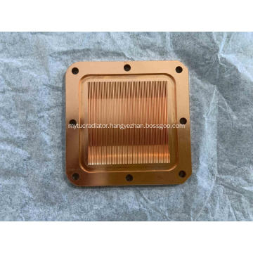 Custom High Density Skiving Copper Fin CNC Radiator